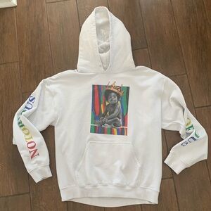 Notorious B.I.G. Biggie Smalls White Gildan Baby Crown Hoodie Size M